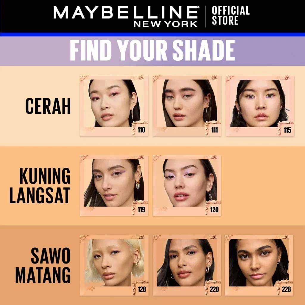Pilihan Shade Maybelline Superstay Flex 30H Powder Foundation yang Bagus dan Tahan Lama