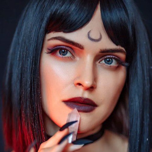 makeup halloween moon witch