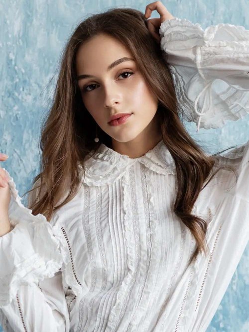 coquette style blouse