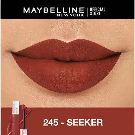 warna lipstik shade Maybelline 245 Seeker di bibir